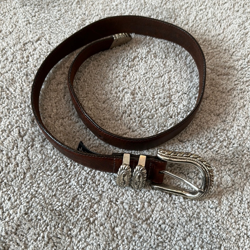 Vintage western leather belt